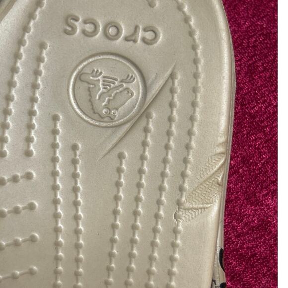 Crocs Women's Size 10Patricia Wedge Cheetah Sandals Slip-on Comfort - Picture 7 of 8